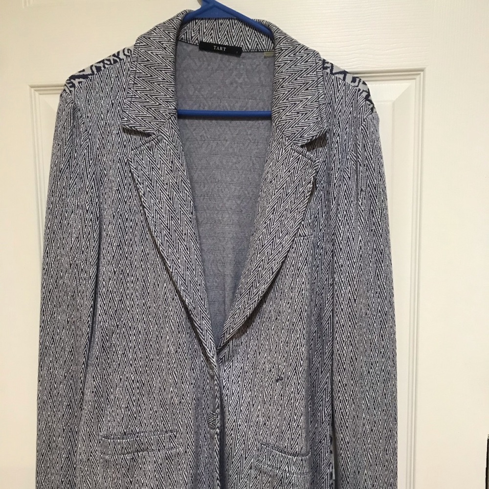 Blue soft light blazer